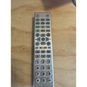 GE Universal Remote Control 33712 CL4 Silver 6-Device Streaming TV DVD CBL